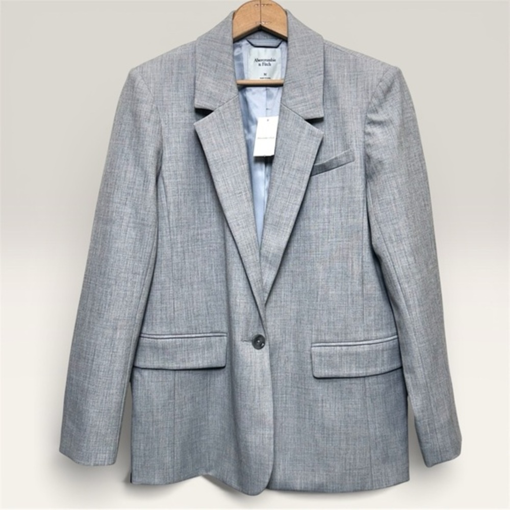 Abercrombie & Fitch Light Gray Blazer